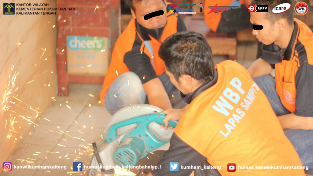 Wujudkan Program Prioritas Kemandirian Pada WBP, Lapas Sampit Gelar Pelatihan Las Listrik