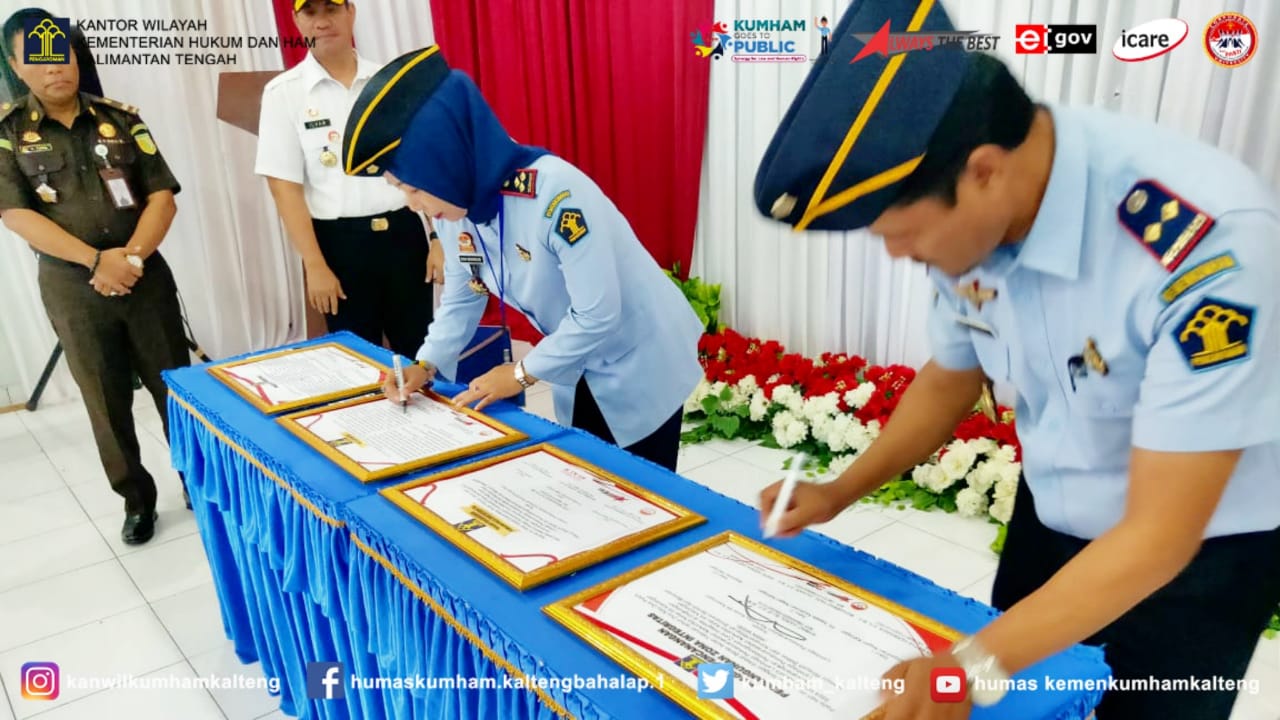 Lapas Perempuan Kelas IIA Palangka Raya Laksanakan Deklarasi Janji Kinerja dan Pencanangan Zona Integritas Menuju WBK/ WBBM Tahun 2020