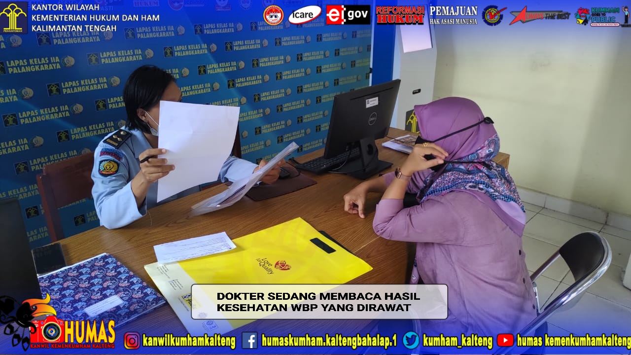 Tim Medis Lapas Palangka Raya Siap Layani Konsultasi Kesehatan WBP 