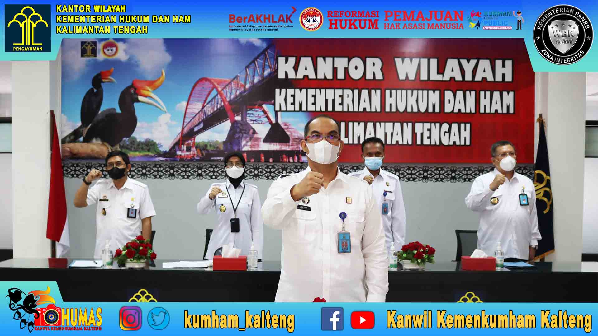 Kakanwil Kemenkumham Kalteng Pedomani Arahan Sekjen Dalam Menjelang Hari Raya dan Pasca Libur 2022