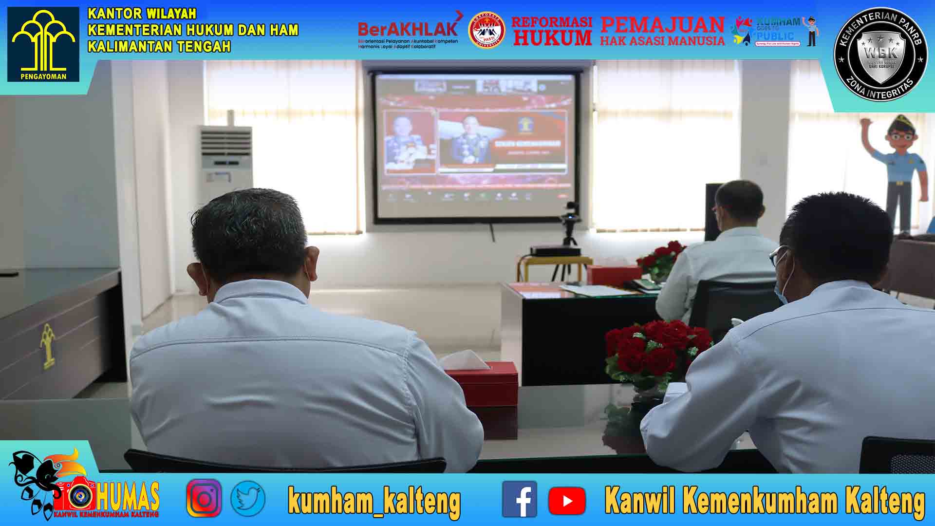 Kakanwil Kemenkumham Kalteng Pedomani Arahan Sekjen Dalam Menjelang Hari Raya dan Pasca Libur 2022