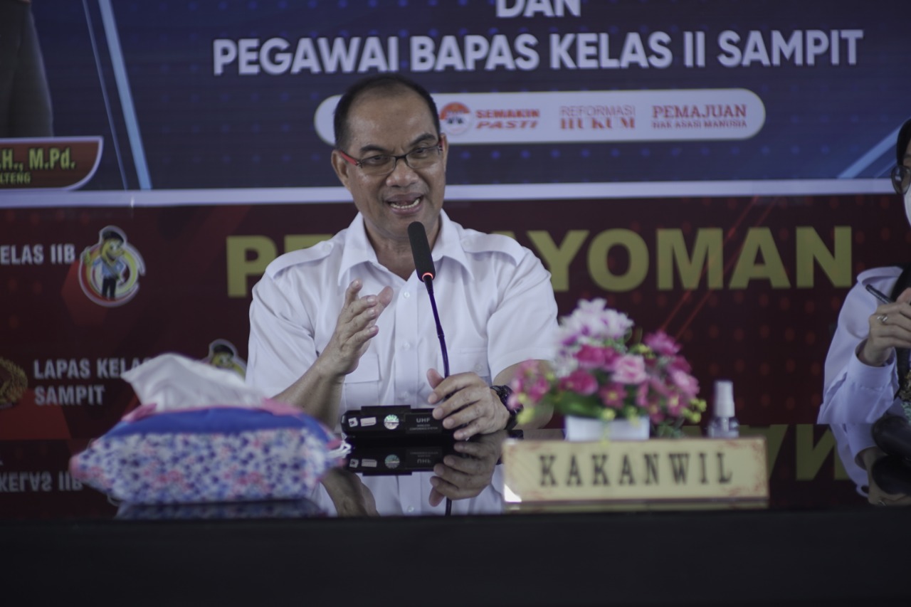 Semangat Bangun ZI Menuju WBK dan WBBM, Kakanwil Berikan Penguatan Kepada 2 Satker Pemasyarakatan di Kotim