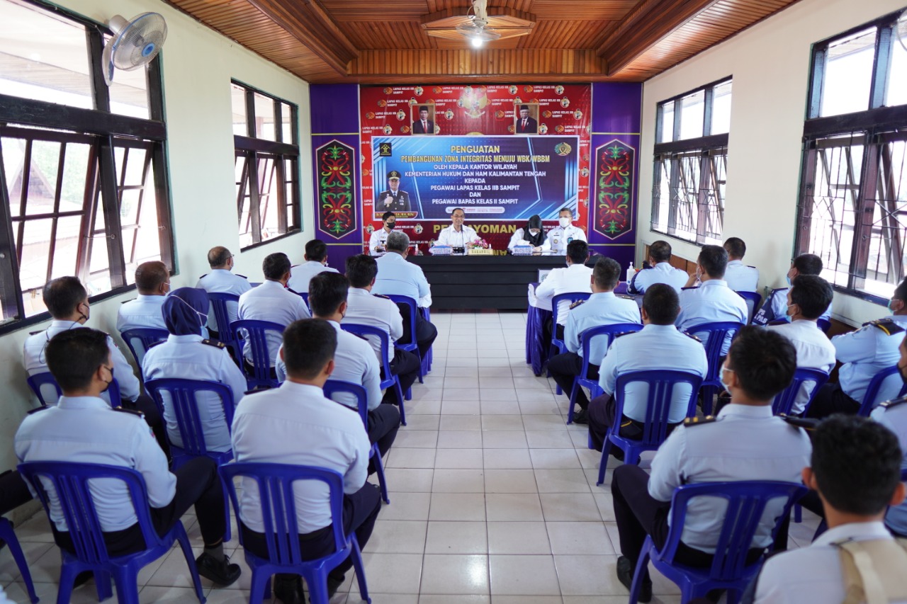 Semangat Bangun ZI Menuju WBK dan WBBM, Kakanwil Berikan Penguatan Kepada 2 Satker Pemasyarakatan di Kotim
