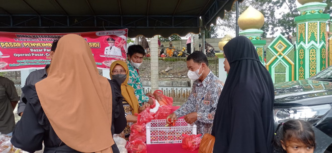 Distan Kobar Sediakan Produk Komoditas Hortikultura Murah di Pasar Penyeimbang