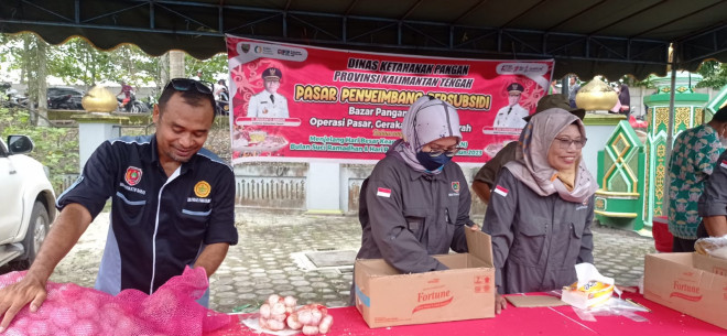 Distan Kobar Sediakan Produk Komoditas Hortikultura Murah di Pasar Penyeimbang