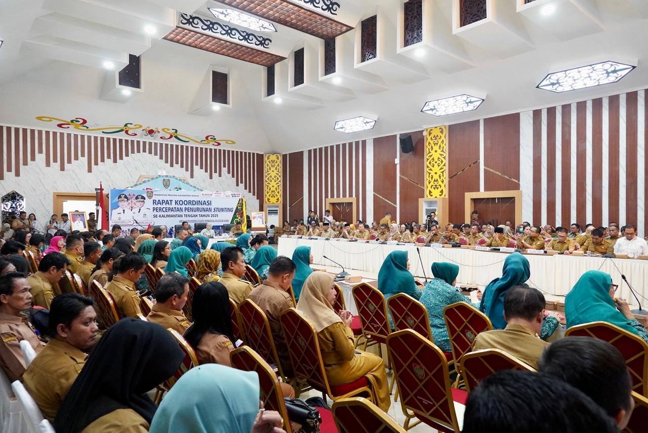 Wagub Edy Pratowo Buka Rakor Percepatan Penurunan Stunting se-Kalteng Tahun 2025