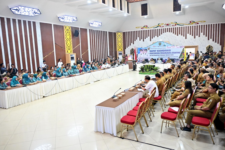 BAPPERIDA Prov. Kalteng Gelar Rakor Percepatan Penurunan Stunting se-Kalteng Tahun 2025