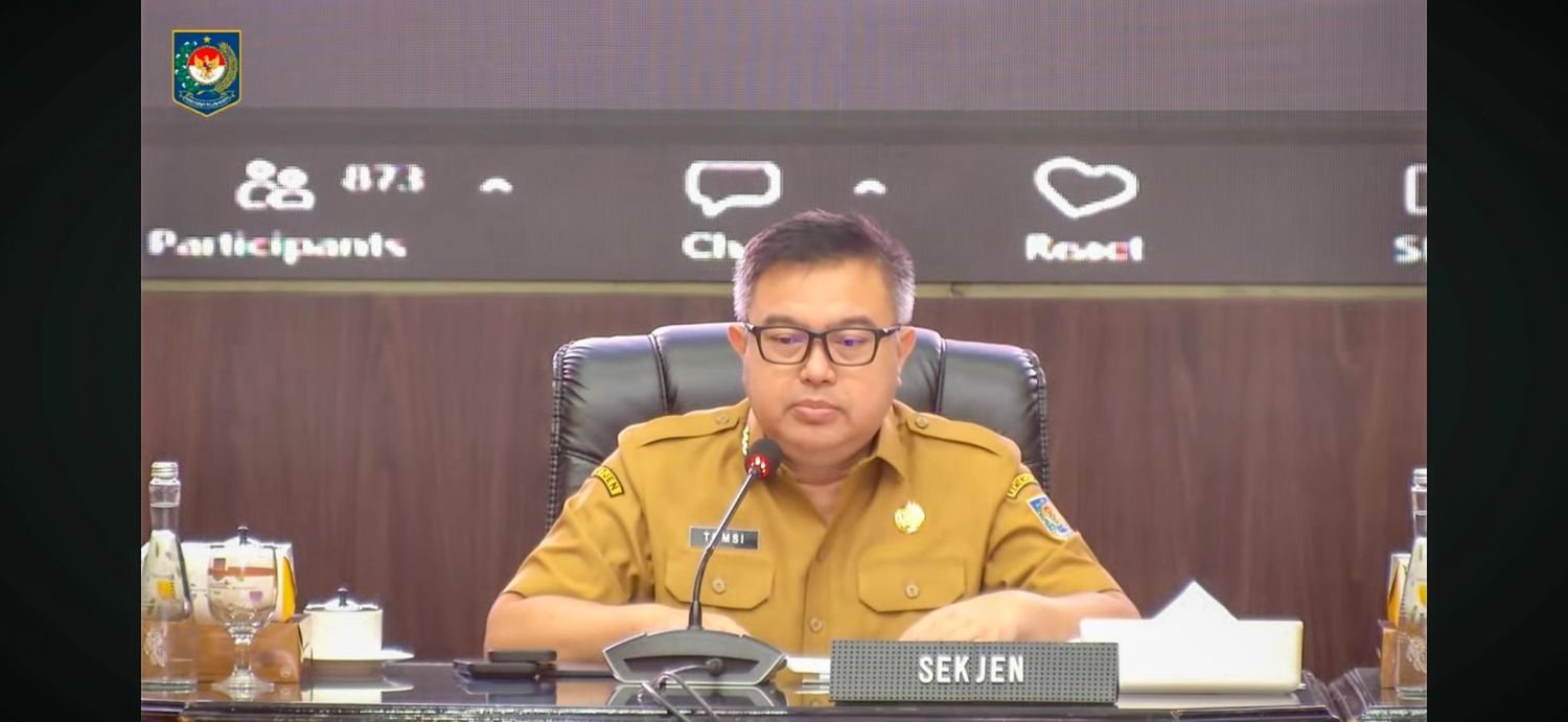 Pemprov Kalteng Ikuti Rakor Pengendalian Inflasi 2026 dan Evaluasi Program 3 Juta Rumah Bersama Kemendagri