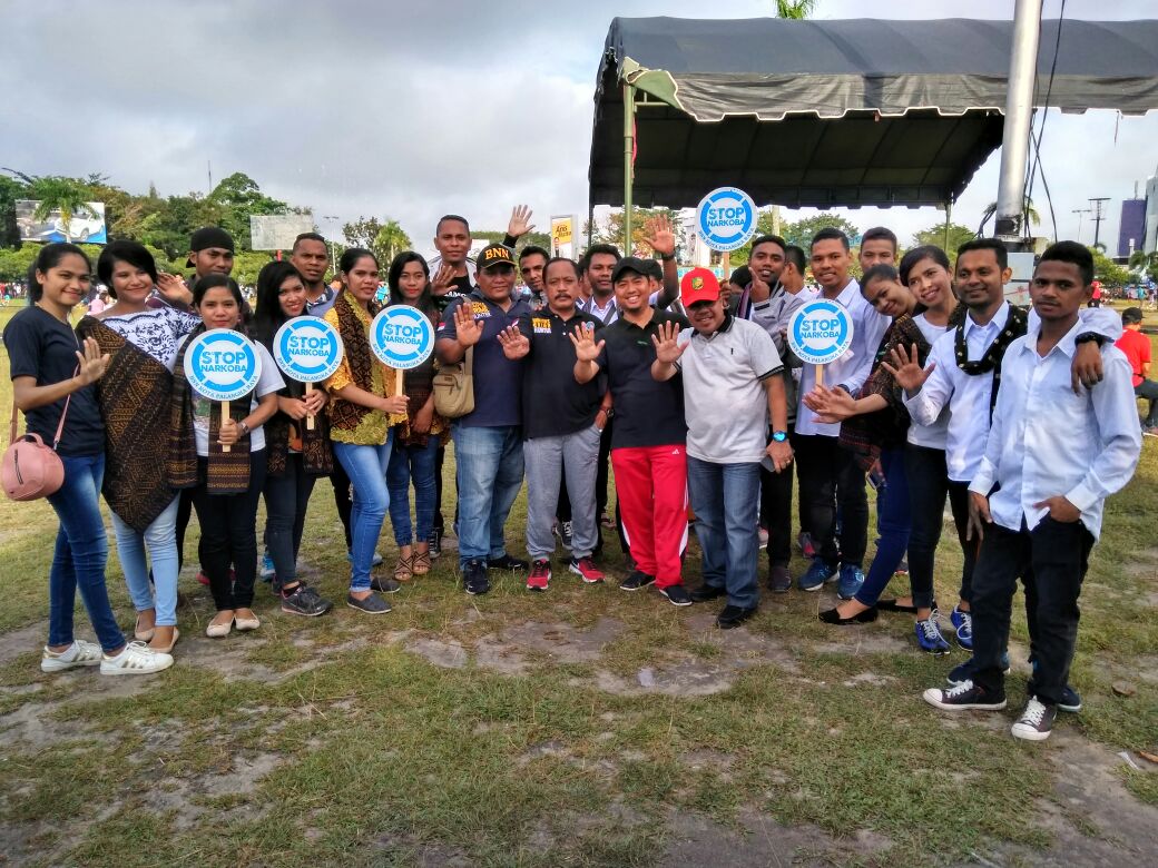 BNN Kota palangka Raya ikut semarakkan car free day