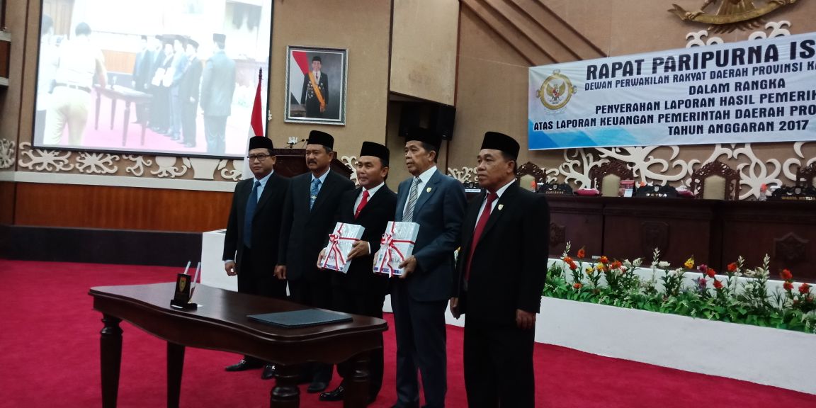 BPK Serahkan LHP, Pemprov Kalteng Raih Opini WTP