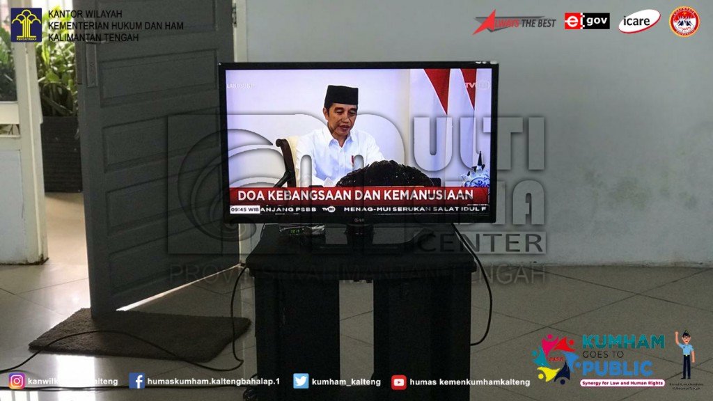 Lapas Pangkalan Bun Mendoakan Indonesia Bersama Dengan Presiden RI