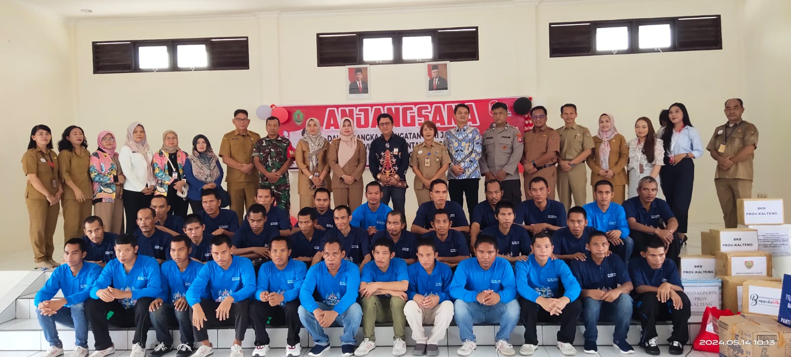 Kepala BKD Prov. Kalteng Hadiri Anjangsana di Panti Sosial Bina Laras Pambelum