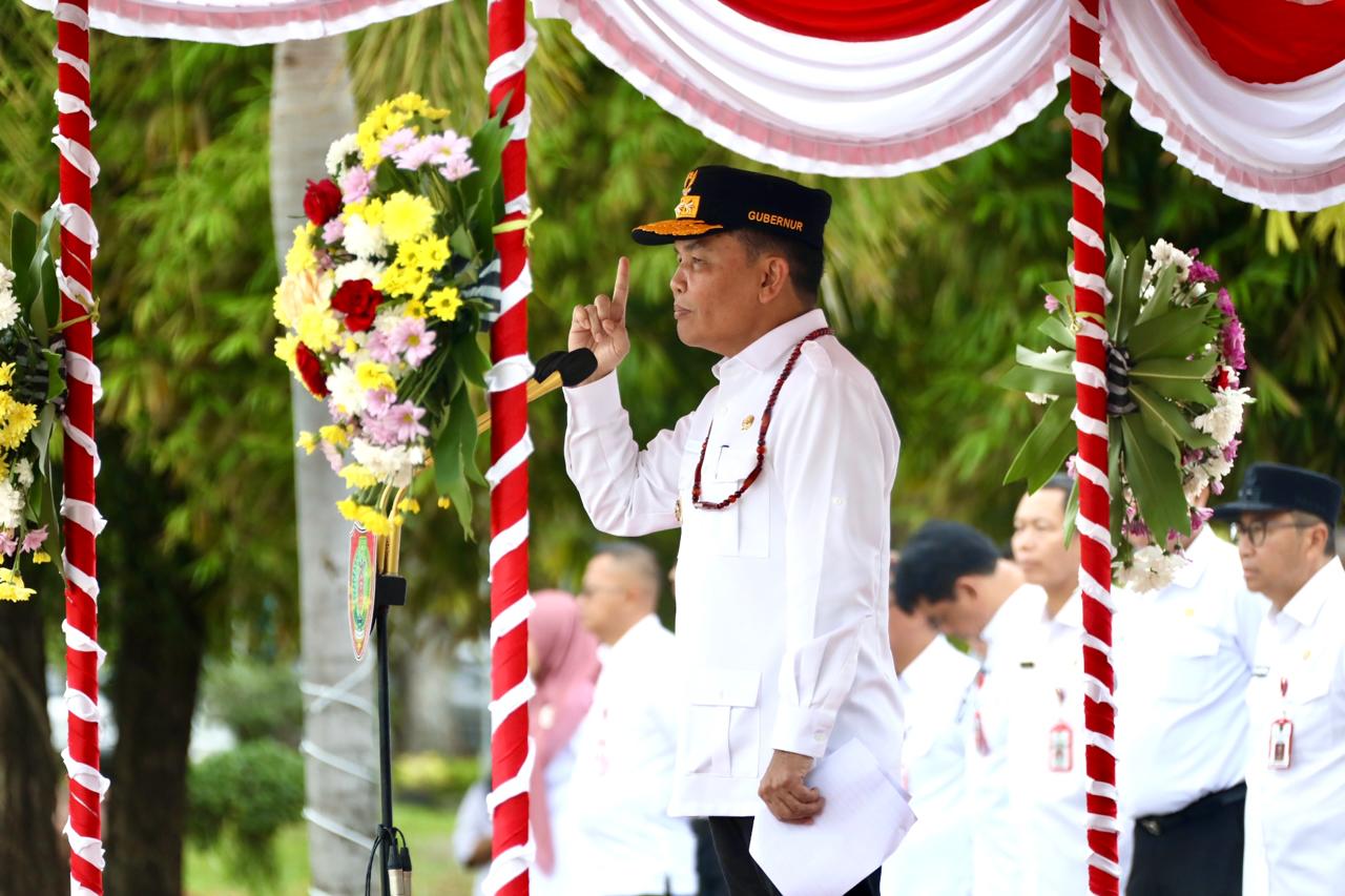 Gubernur Beri Arahan pada Apel Gabungan Lingkup Pemprov Kalteng