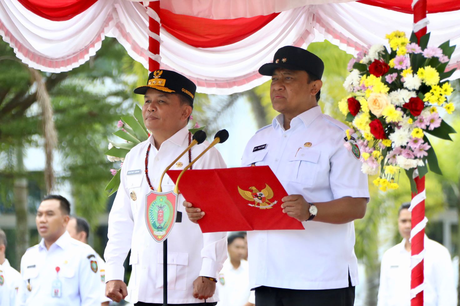 Gubernur Beri Arahan pada Apel Gabungan Lingkup Pemprov Kalteng