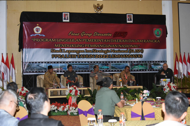 Pj Bupati Kobar Harapkan FGD SLISN PPRA LXIII Lemhannas Mampu Berikan Masukan dalam Menentukan Kebijakan Strategis