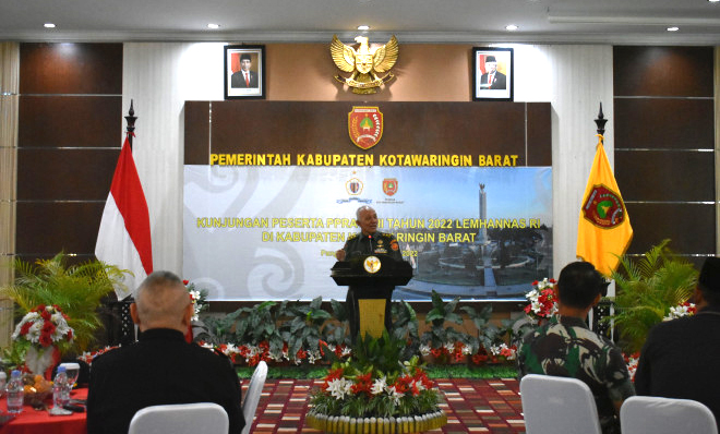 Terima Kunjungan Peserta PPRA LXIII Lemhanas RI, Pj Bupati Perkenalkan Berbagai Potensi di Kobar