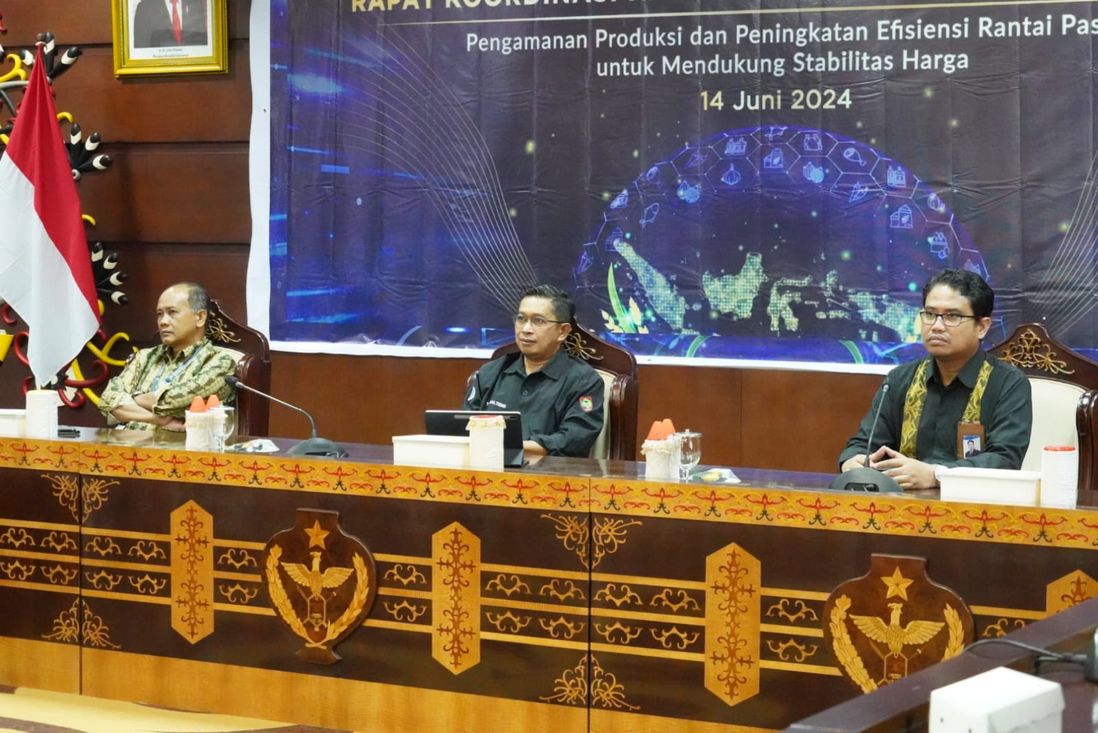 Mewakili Gubernur Kalteng, Karo Ekonomi Said Salim Hadiri Rakornas Pengendalian Inflasi 2024 secara Virtual