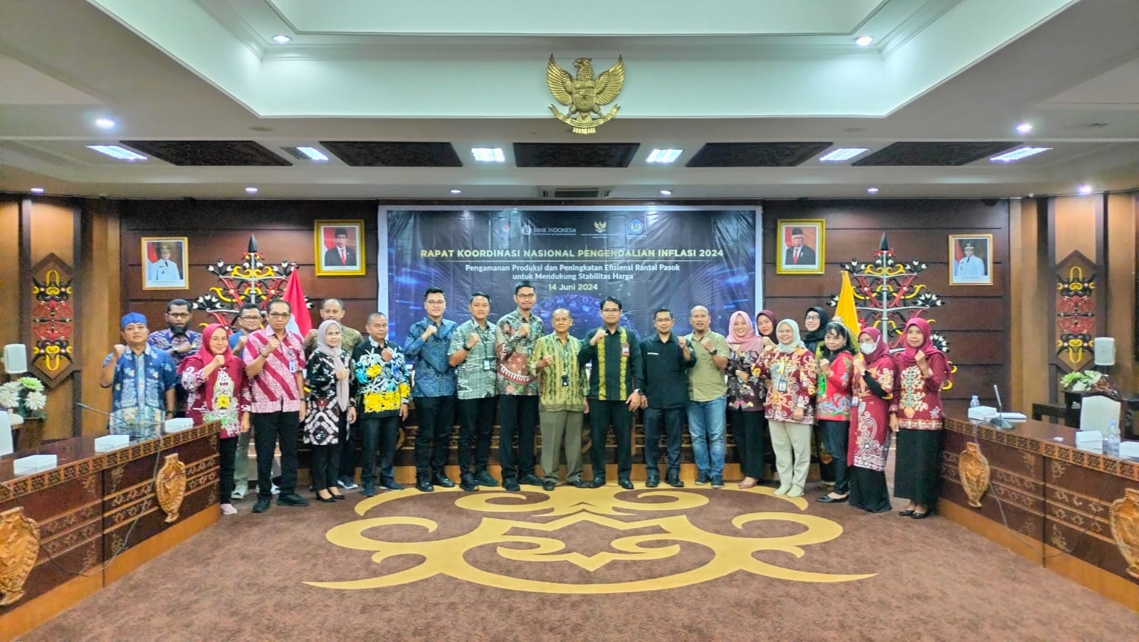 Mewakili Gubernur Kalteng, Karo Ekonomi Said Salim Hadiri Rakornas Pengendalian Inflasi 2024 secara Virtual