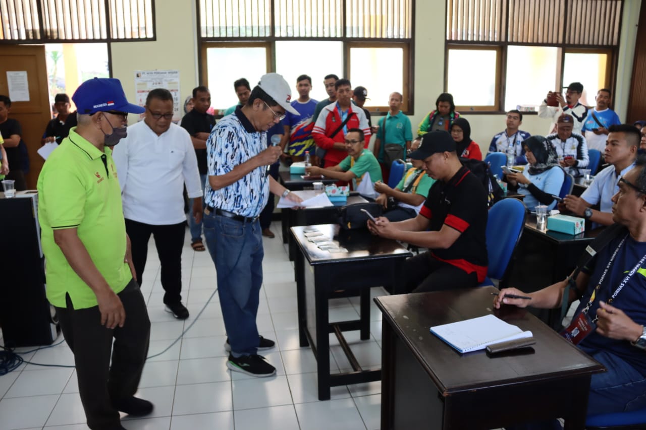 Atlet PORNAS XVI KORPRI Asal Kalteng Ikuti Technical Meeting