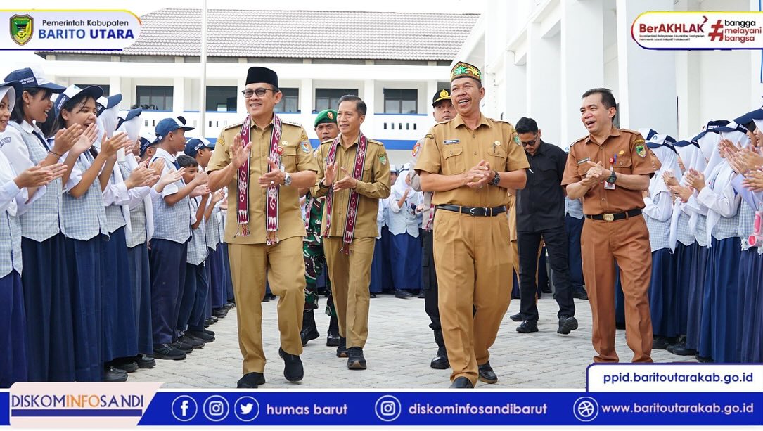 Tahun Ajaran Baru, Pj. Bupati Barito Utara Beri Motivasi Siswa SMPN 1 Muara Teweh