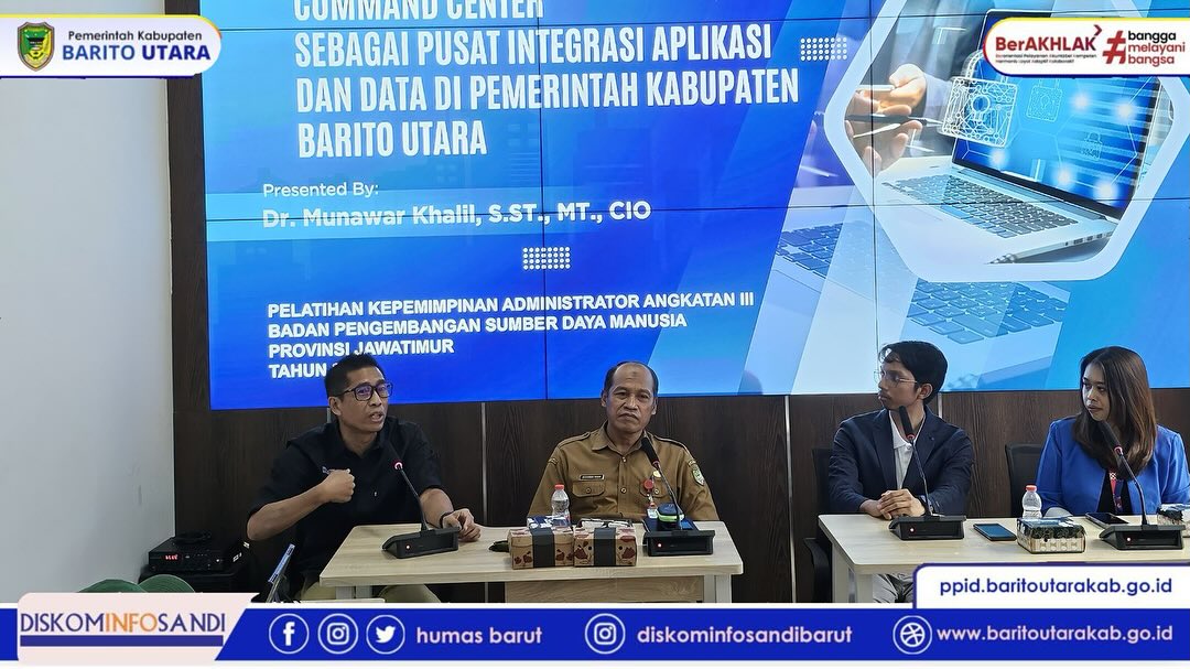 Perkuat Infrastruktur Digital, Diskominfosandi Barito Utara Terima Tim Teknis Telkom Regional Kalsel-Teng