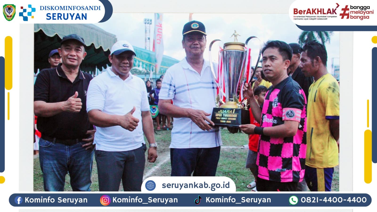 Piala Bupati Seruyan Resmi Ditutup, Sekda Apresiasi Antusiasme Warga