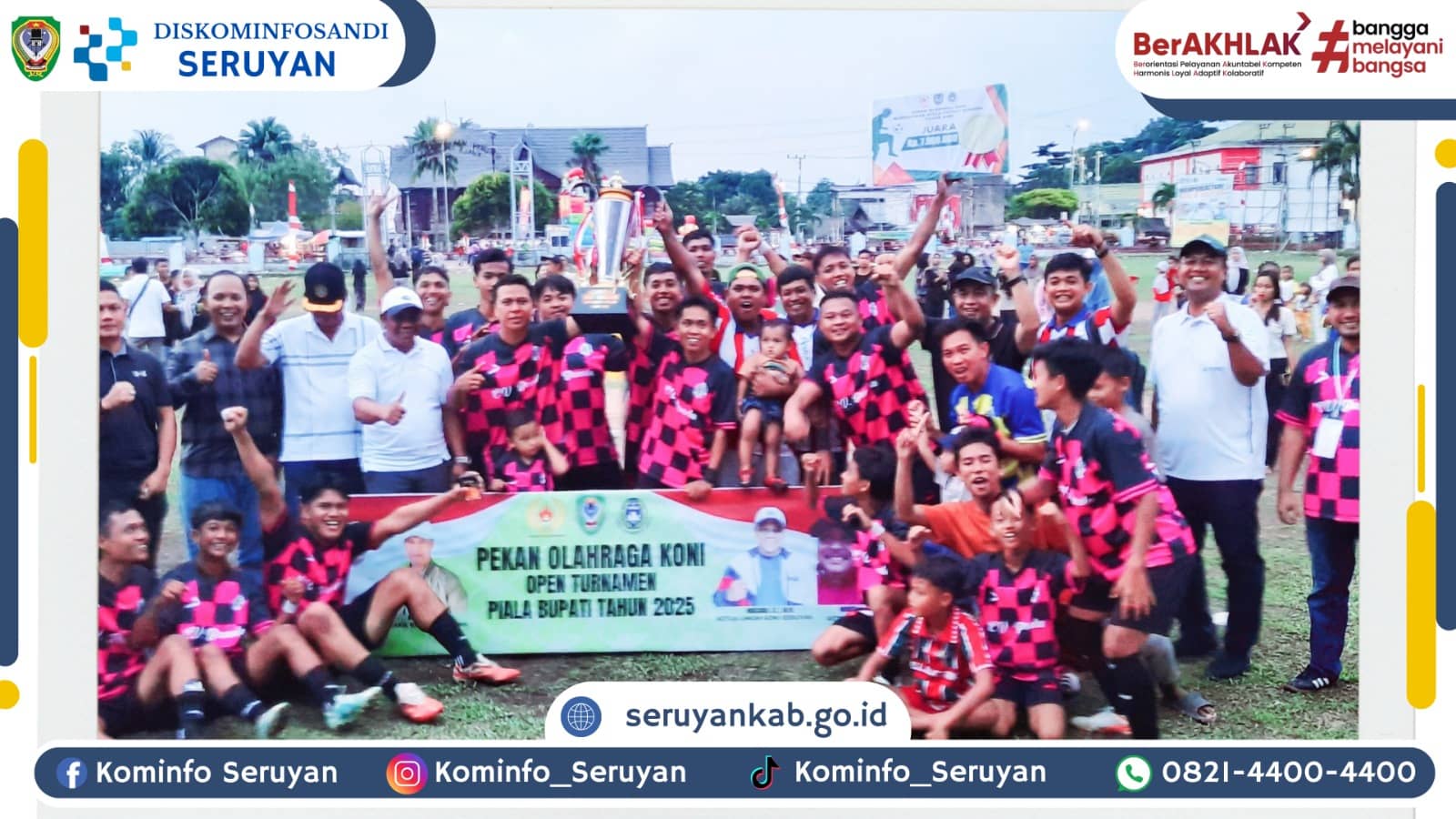 Piala Bupati Seruyan Resmi Ditutup, Sekda Apresiasi Antusiasme Warga