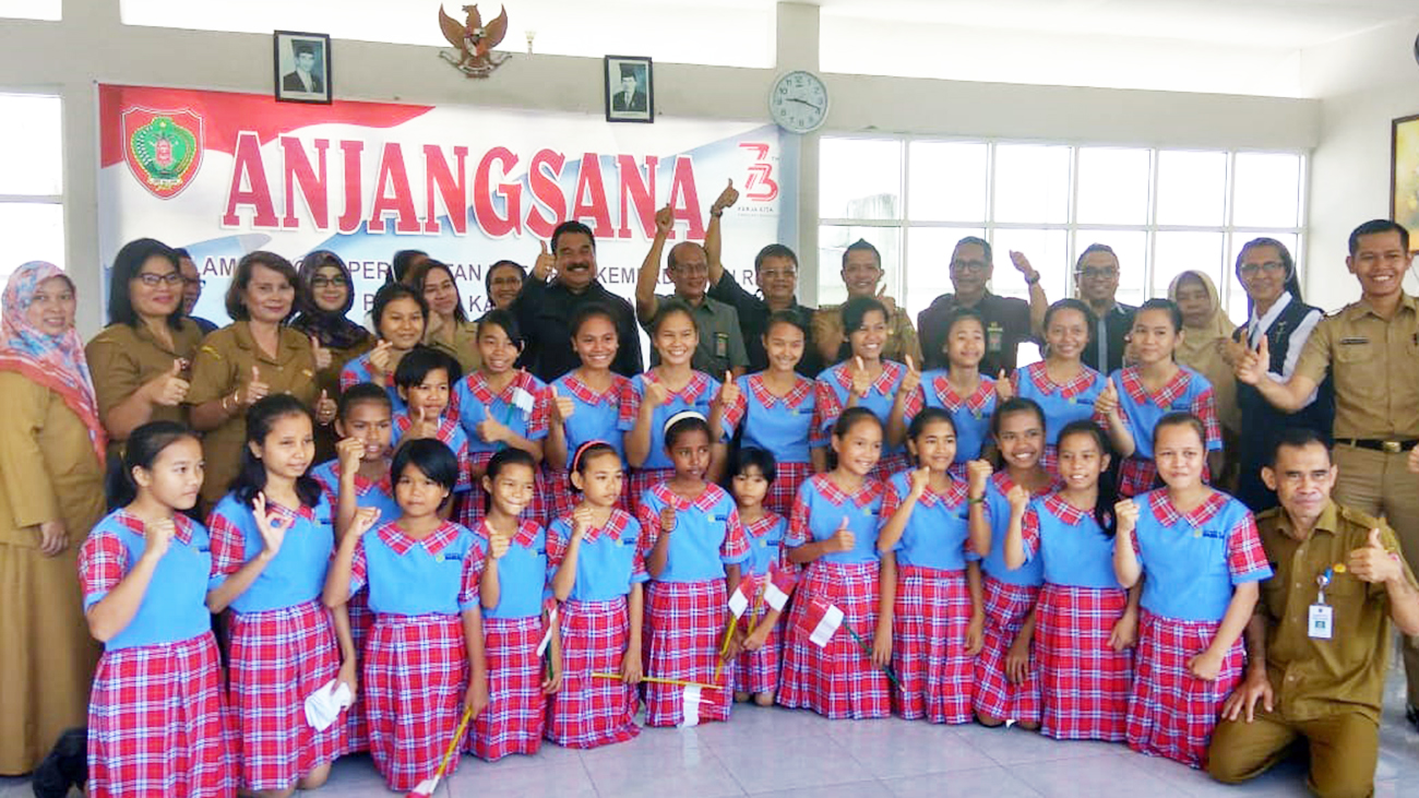 DISPERKIMTAN Kalteng Bersama Rombongan VII Anjangsana Pemprov Kalteng ke LKSA Maria Ines Palangka Raya