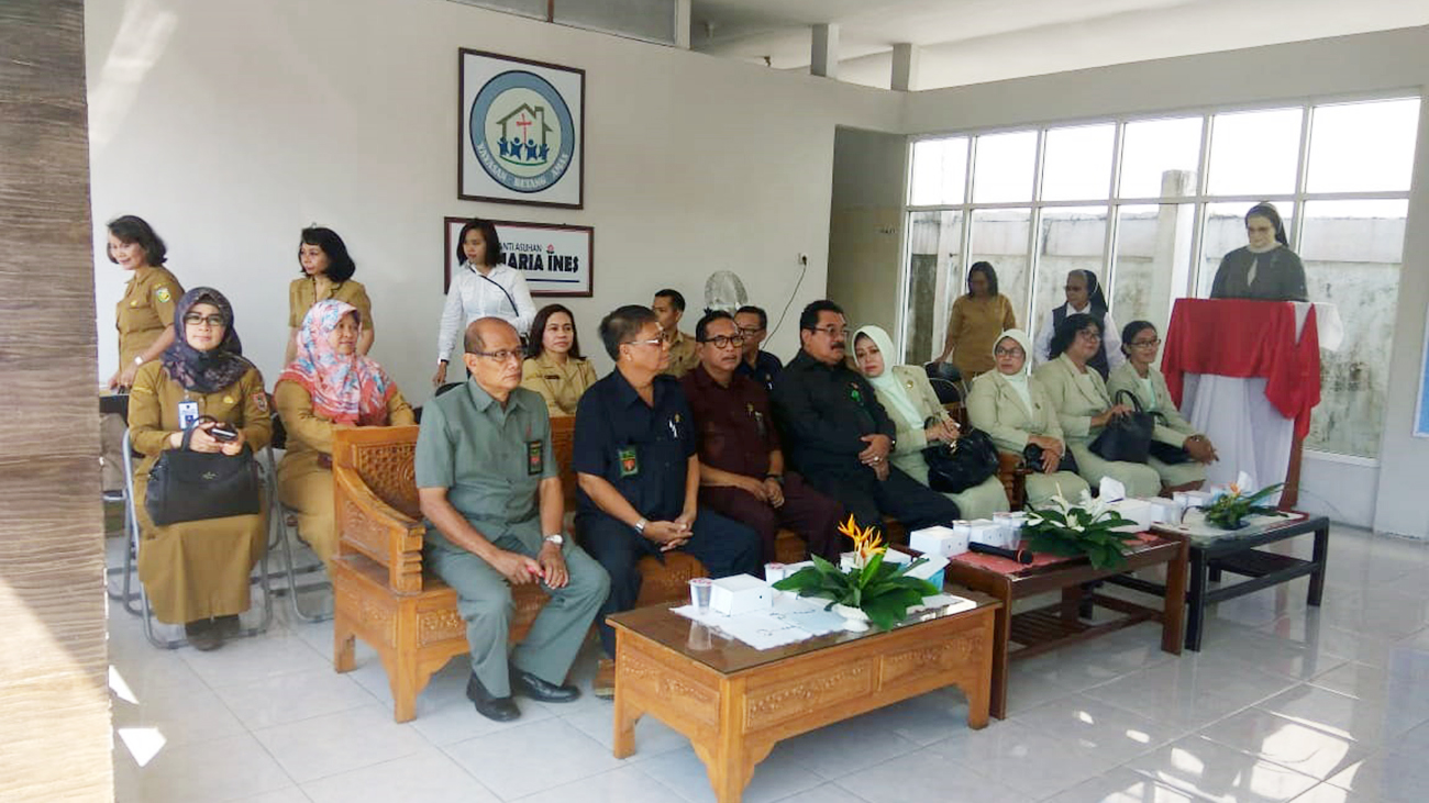 DISPERKIMTAN Kalteng Bersama Rombongan VII Anjangsana Pemprov Kalteng ke LKSA Maria Ines Palangka Raya