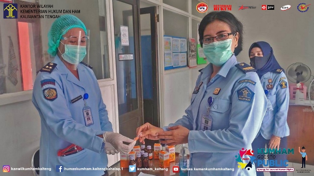 Berikan Pelayanan Kesehatan Terbaik, Tim Medis Lapas Palangka Raya Giat Laksanakan Yankesling