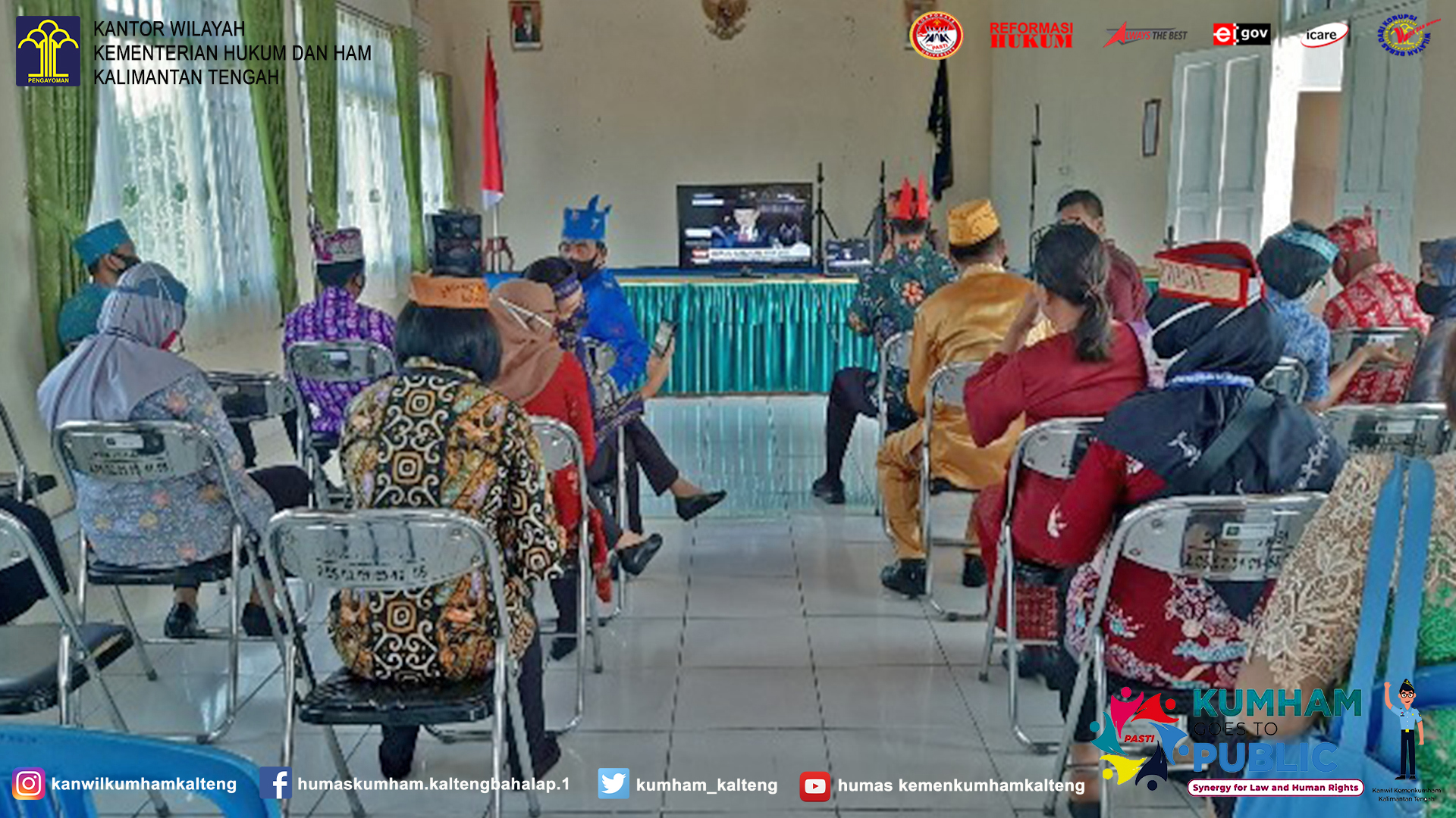 Lapas Palangka Raya Ikuti Pidato Kenegaraan Presiden RI Secara Live Streaming