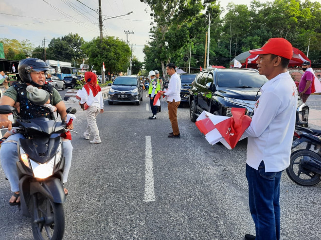 Pemkab Kobar Gelar Pencanangan Gerakan Pembagian Sepuluh Juta Bendera Merah Putih
