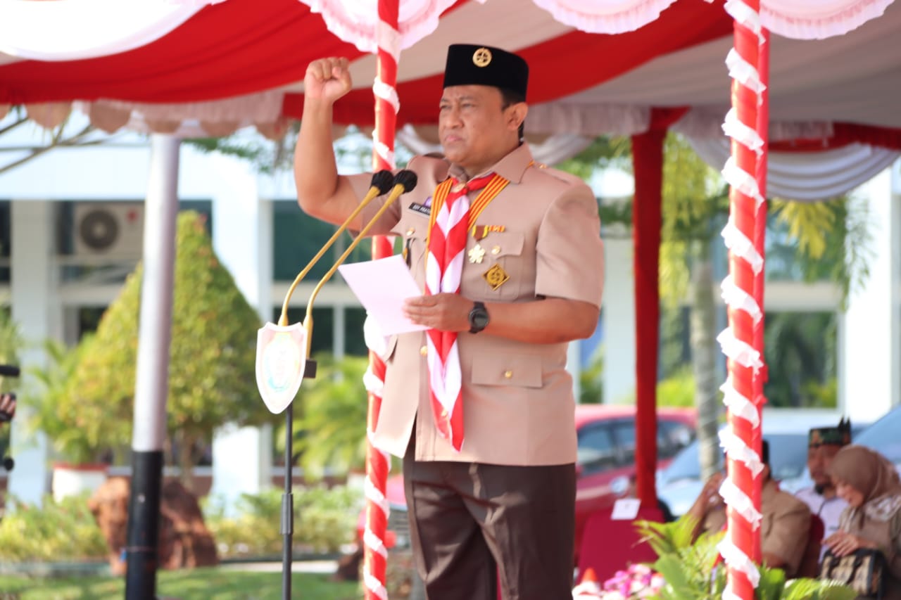 Peringati Hari Pramuka ke-62, Wagub Edy Pratowo : Gerakan Pramuka Diharapkan Terus Menjadi Pembentukan Karakter Generasi