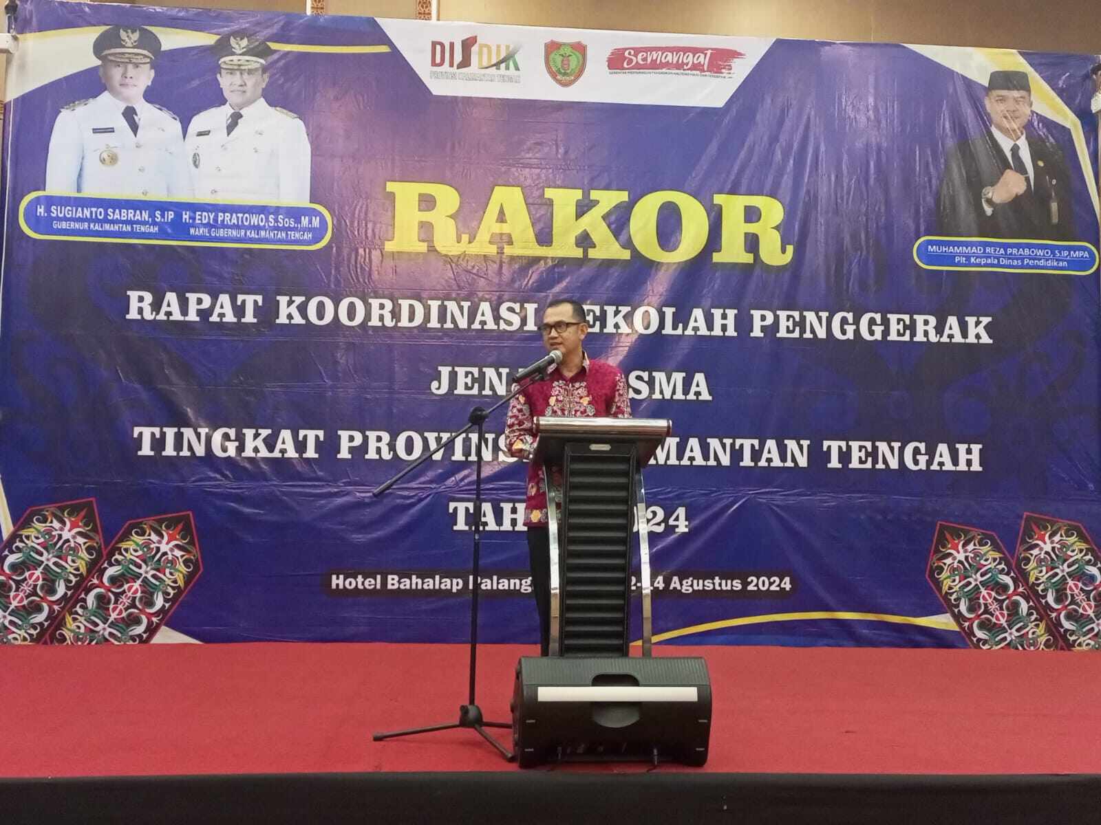 Pemprov Kalteng Melalui Disdik Selenggarakan Rakor Sekolah Penggerak Tingkat Provinsi Tahun 2024