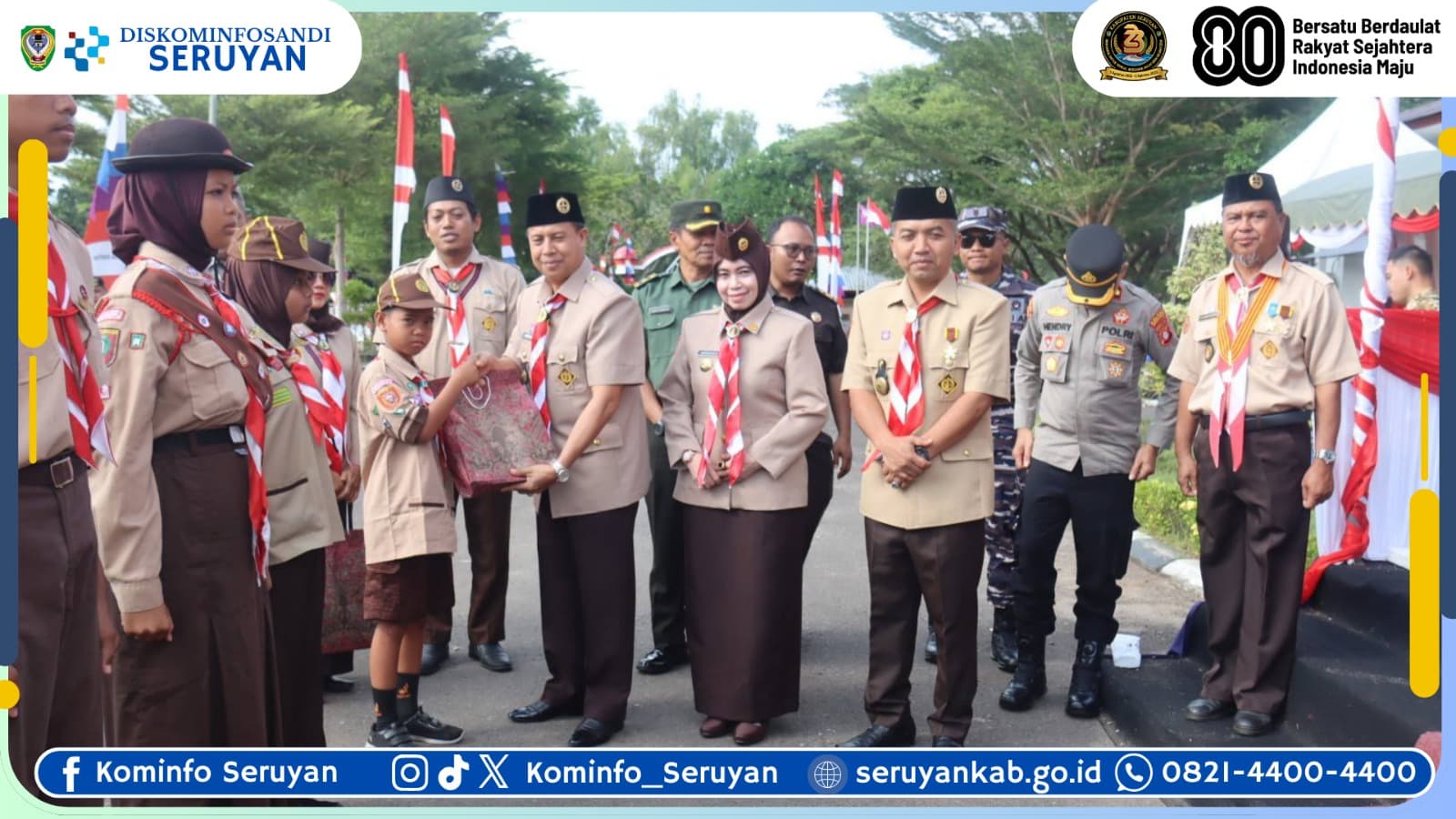 Wakil Bupati Seruyan Pimpin Upacara Peringatan Hari Pramuka ke-64, Tegaskan Peran Strategis Generasi Muda