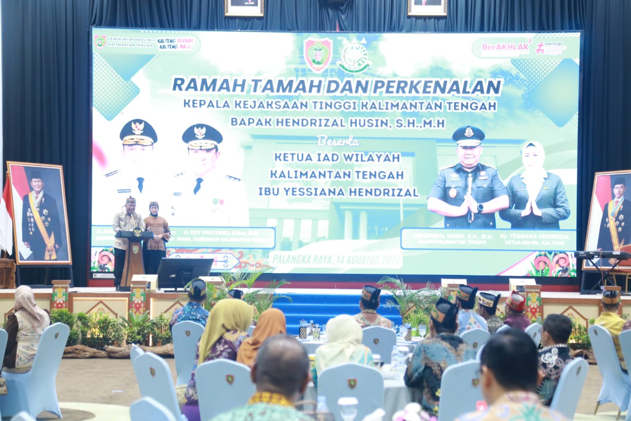 Gubernur dan Wagub Kalteng Sambut Kajati Hendrizal Husin, Perkuat Sinergi Pembangunan dan Penegakan Hukum   