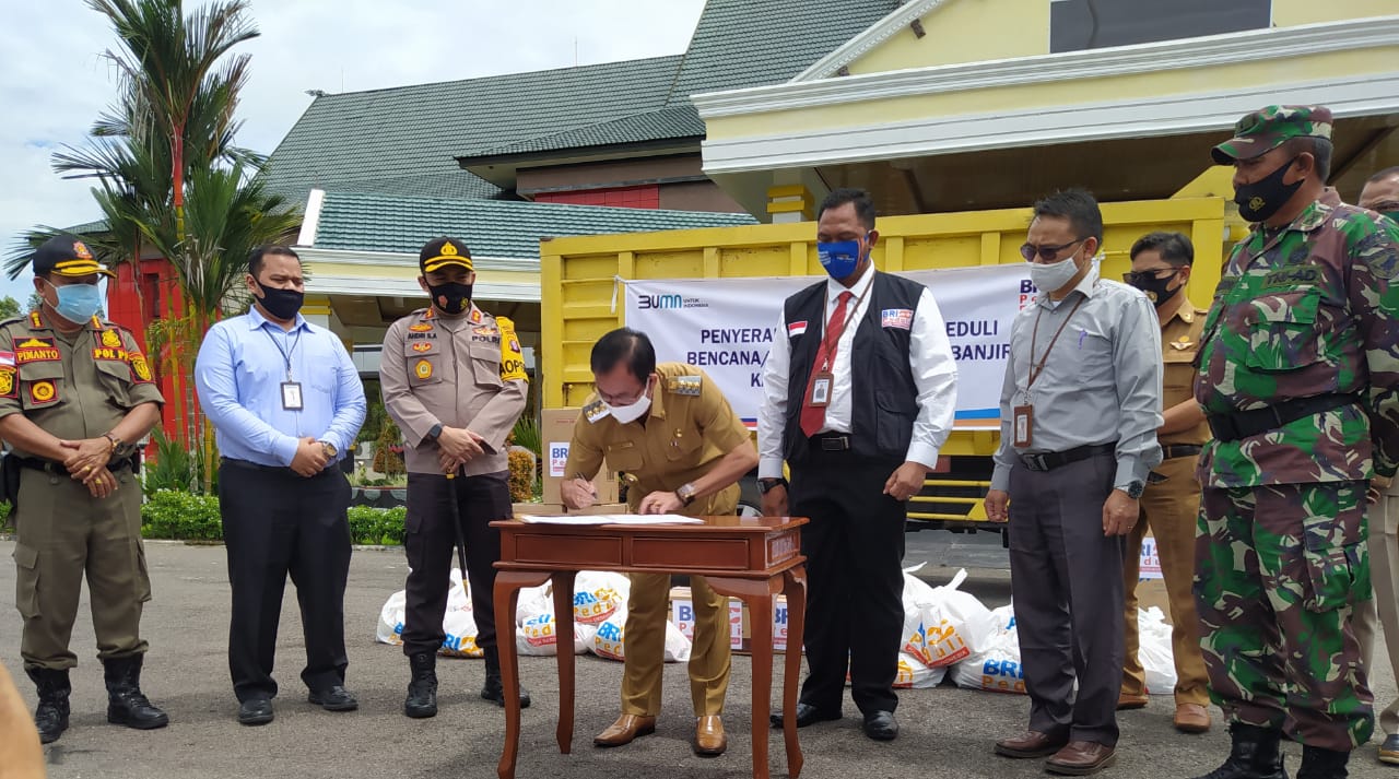 Bupati Katingan Terima Bantuan Dari BRI Cabang Palangka Raya