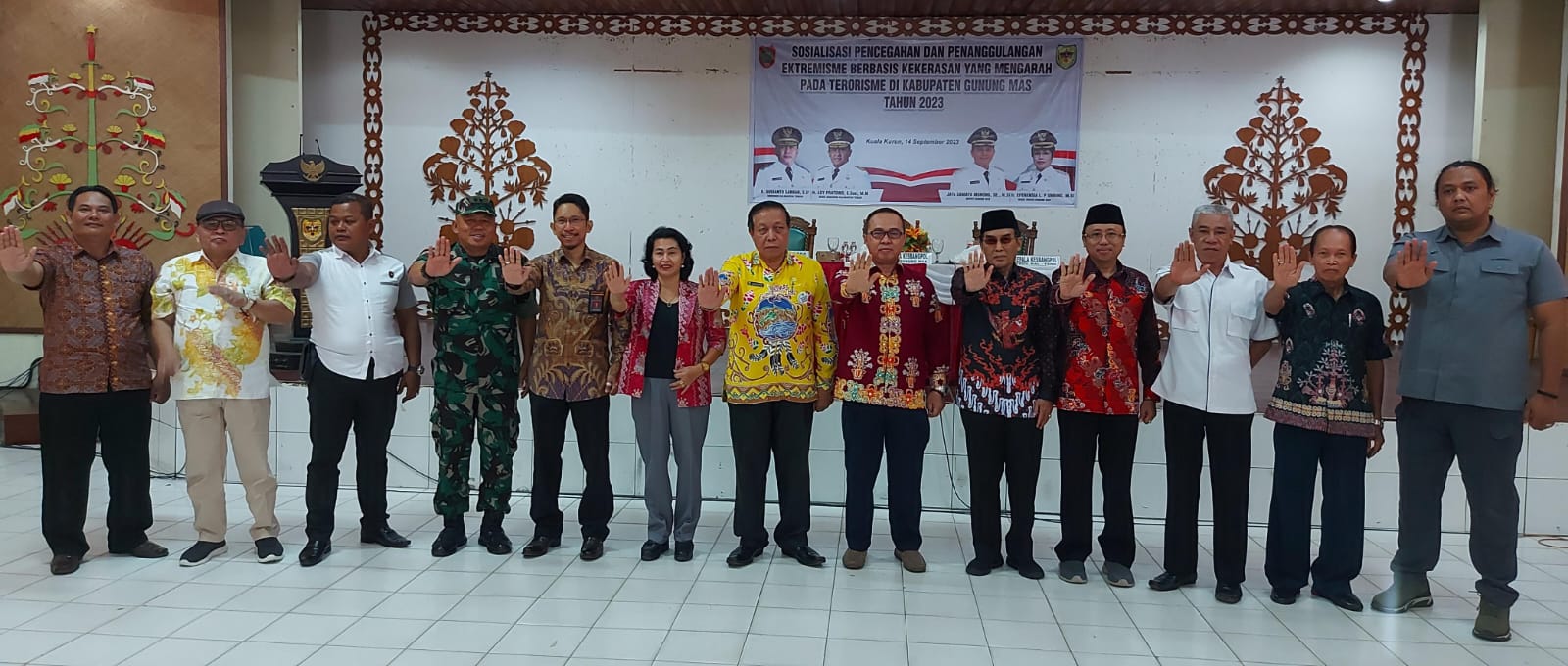 Badan Kesbangpol Prov. Kalteng Gelar Sosialisasi Pencegahan dan Penanggulangan Ekstrimisme Berbasis Kekerasan 