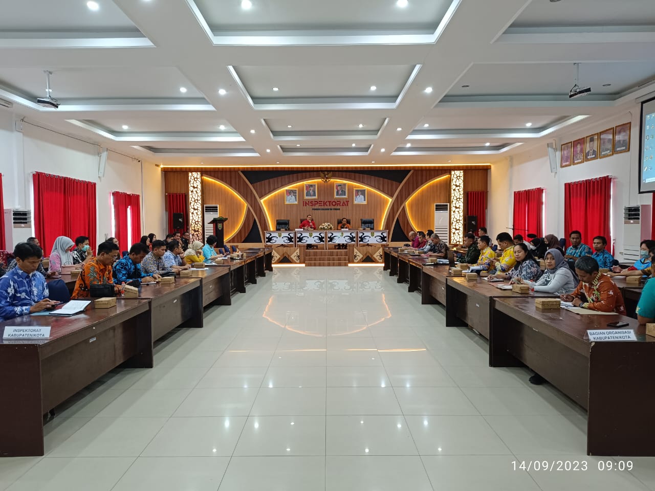 Biro Organisasi Bersama Inspektorat Daerah Prov. Kalteng Gelar FGD Persiapan Evaluasi SAKIP, RB dan ZI