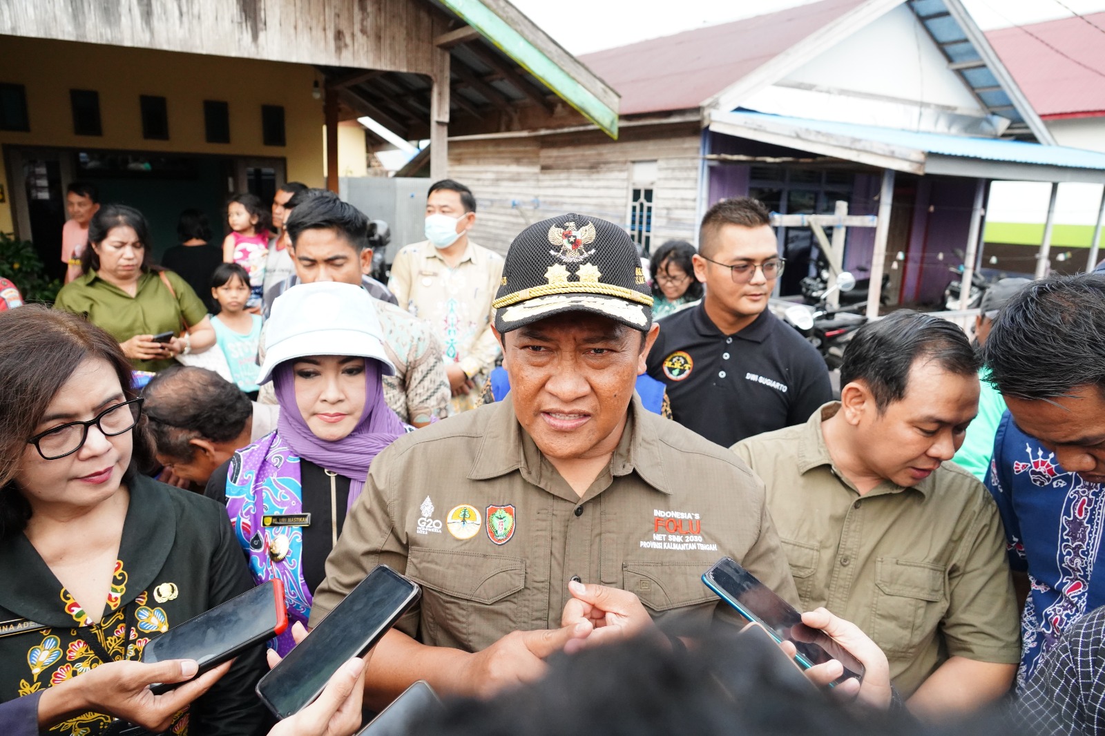 Pasca Kebakaran, Wagub Edy Pratowo Tinjau Komplek Mendawai Pasar Kahayan Palangka Raya
