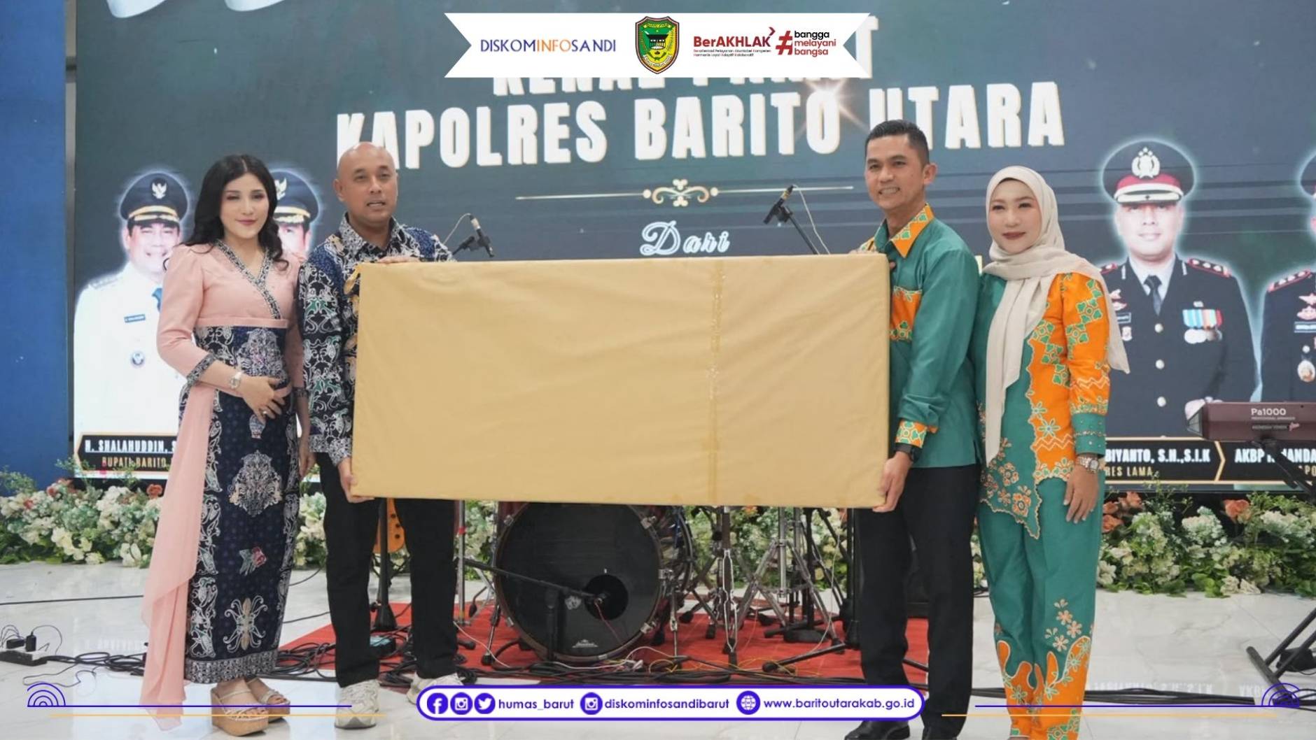 Pemkab Barito Utara Gelar Kenal Pamit Kapolres