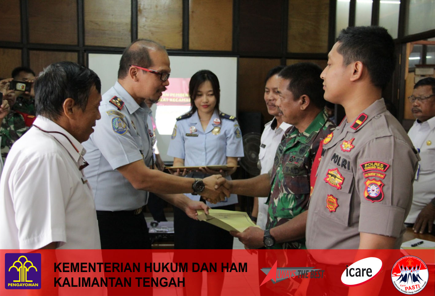 Kanim Imigrasi Palangka Raya Melaksanakan Rapat dan Pembentukan Timpora Tingkat Kecamatan di Kab. Gunung Mas
