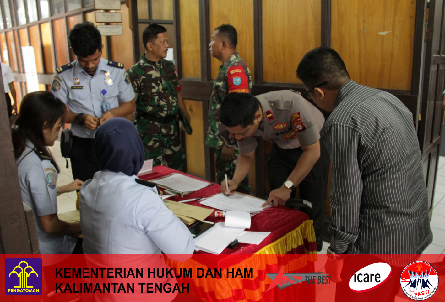 Kanim Imigrasi Palangka Raya Melaksanakan Rapat dan Pembentukan Timpora Tingkat Kecamatan di Kab. Gunung Mas