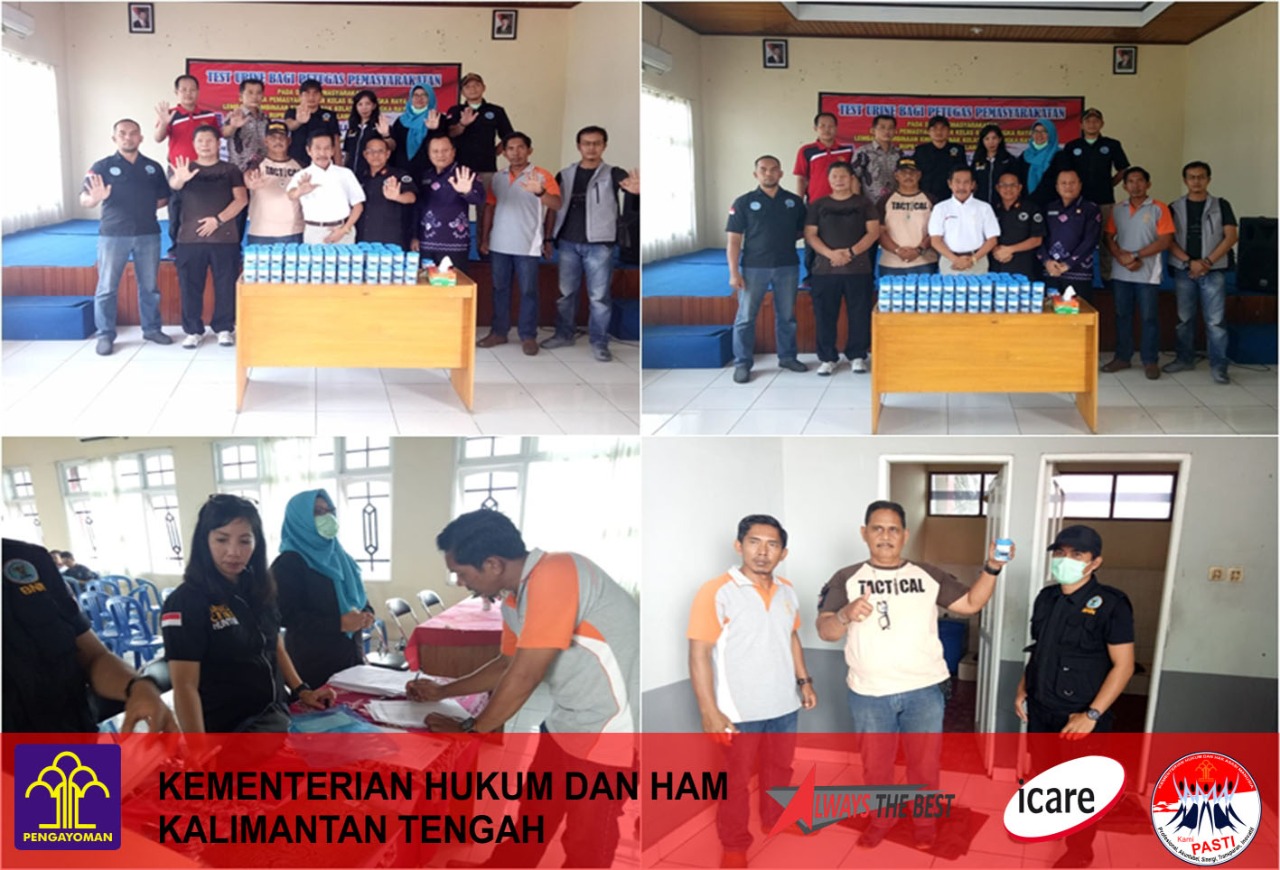 Dalam Rangka Memperingati HDKD UPT Pemasyarakatan Gelar Giat Tes Urin Serentak Kepada Para Pegawai