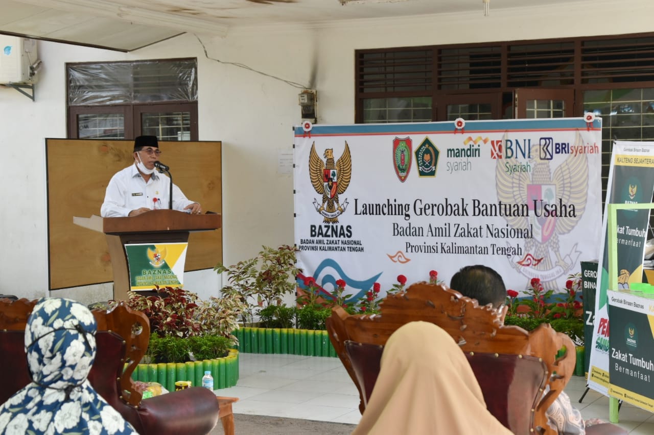 Launching Gerobak Bantuan Usaha BAZNAS Prov. Kalteng Tahun 2020