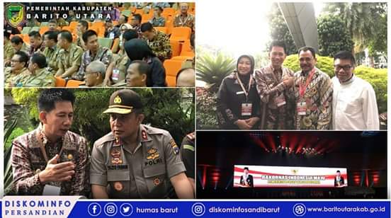 Bupati Barito Utara Hadiri Rakornas Pemerintah Pusat dan Pemerintah Daerah Sinergi Untuk Indonesia Maju Tahun 2019