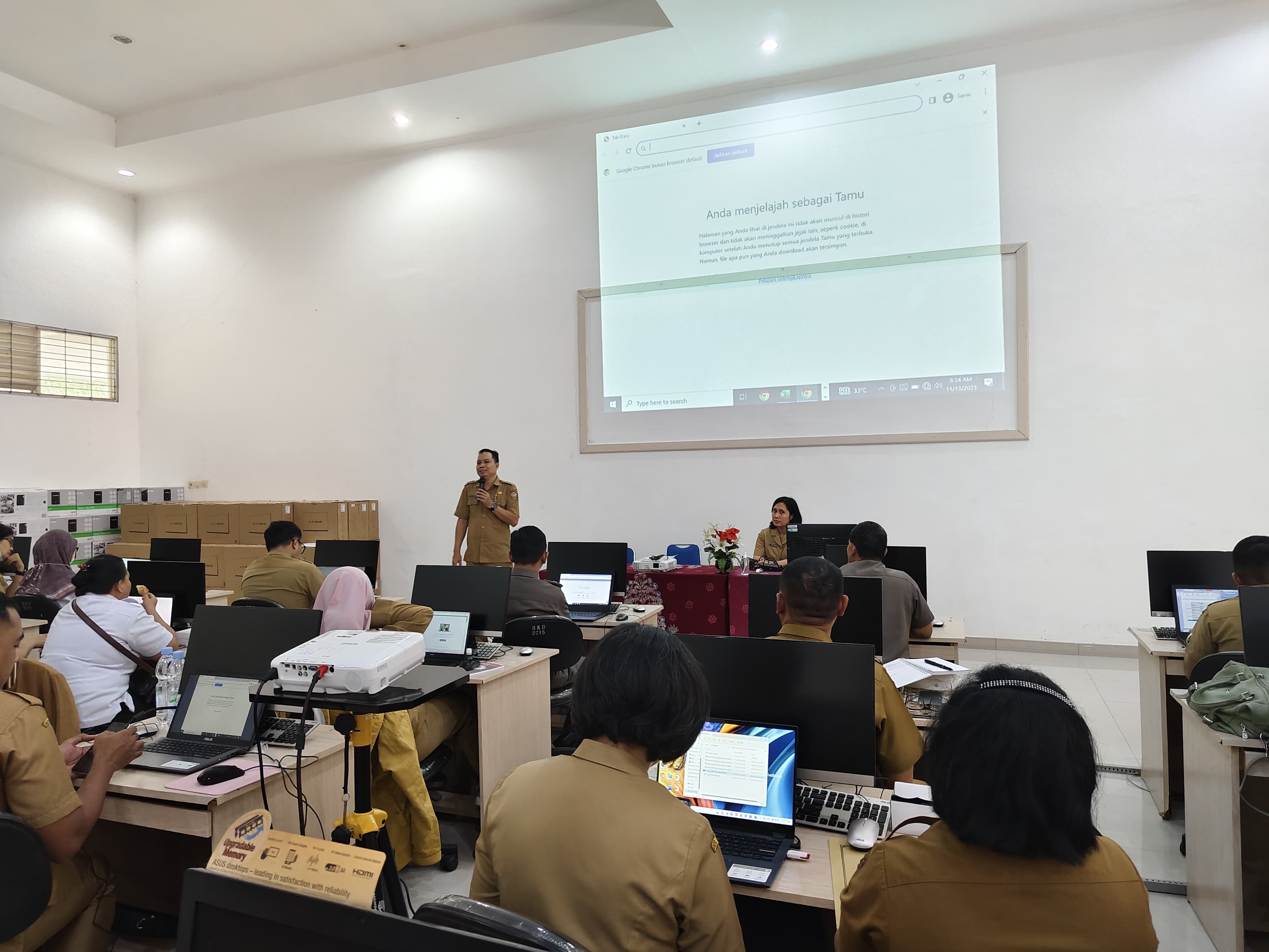 Biro Organisasi Laksanakan Asistensi Penginputan Data SOTK dan Kebutuhan ASN