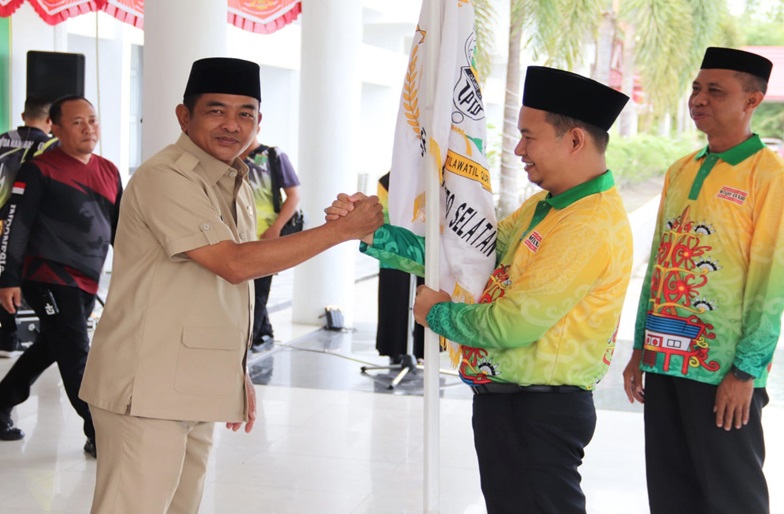 Wabup Khristianto Yudha Lepas Peserta Kafilah MTQH XXXIII Barito Selatan ke Tingkat Provinsi   