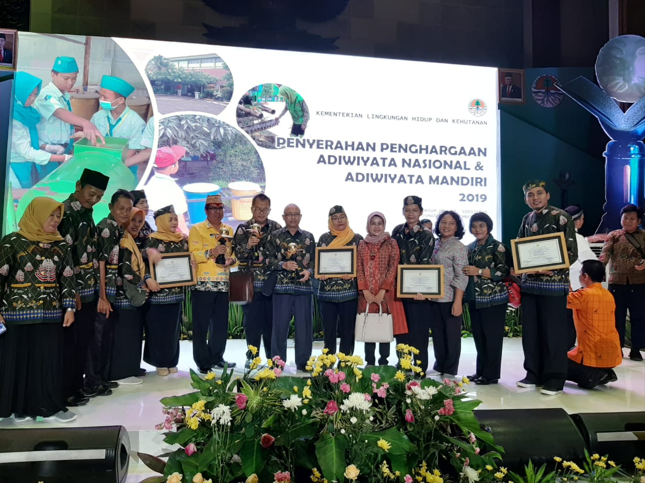Kalimantan Tengah Raih Penghargaan Adiwiyata Nasional dan Adiwiyata Mandiri Tahun 2019