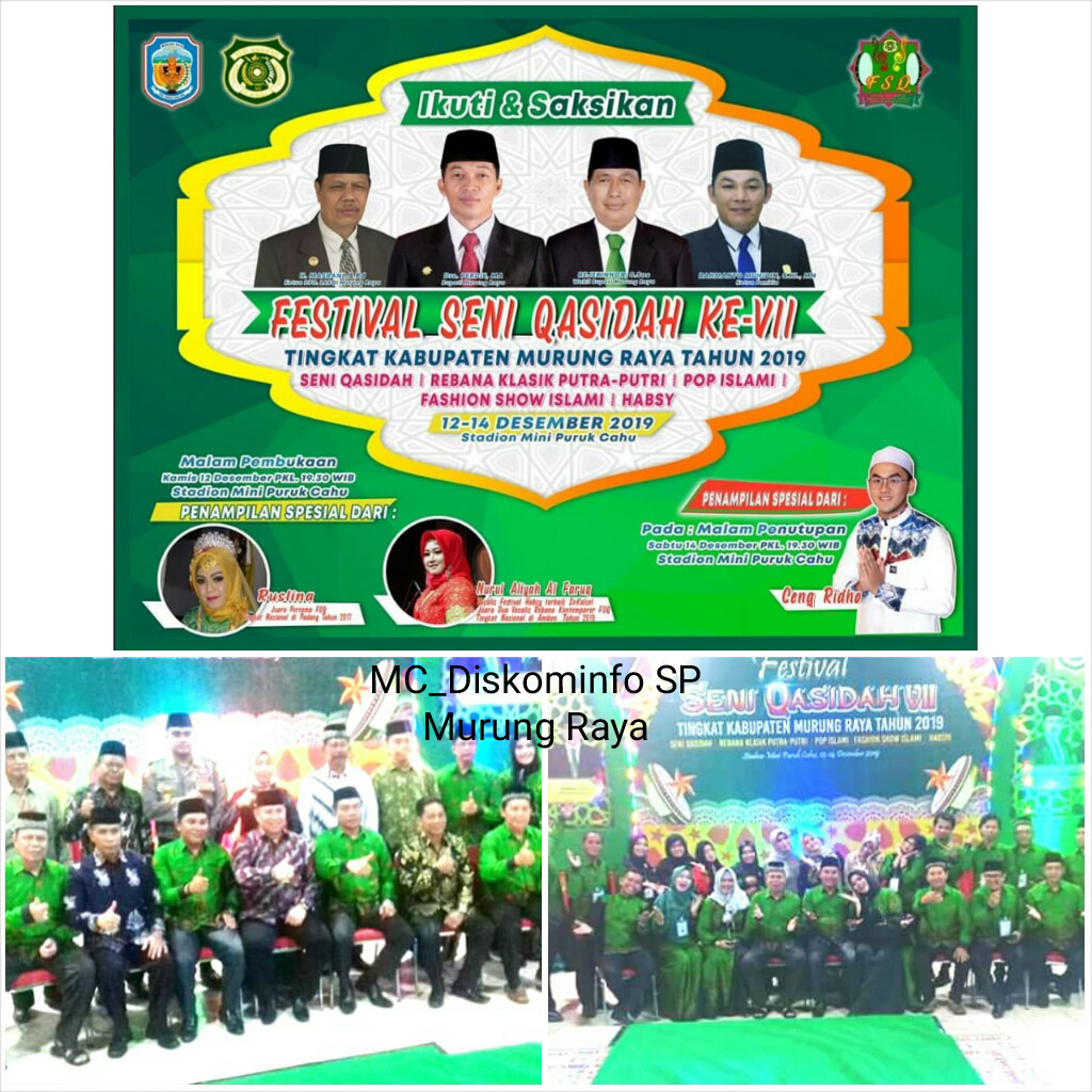 Festival Seni dan Qasidah (FSQ) Ke-7 Tingkat Kabupaten Murung Raya Tahun 2019 Resmi Dimulai